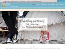 Tablet Screenshot of creativeceremony.com